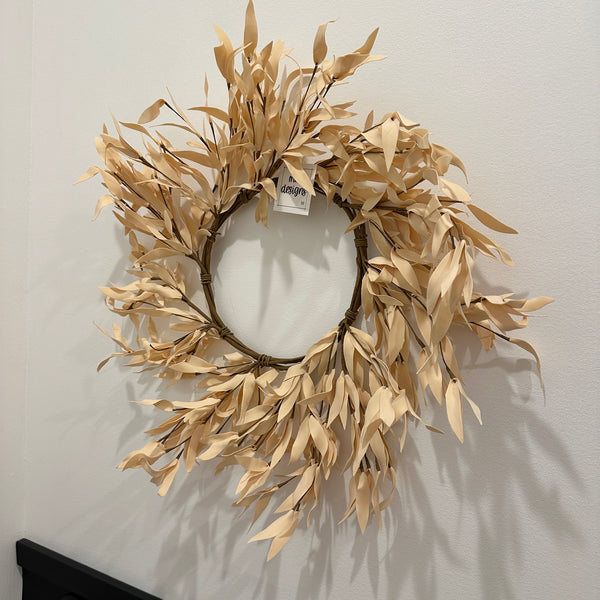 24in Wreath - Buttercup Herb Leaves