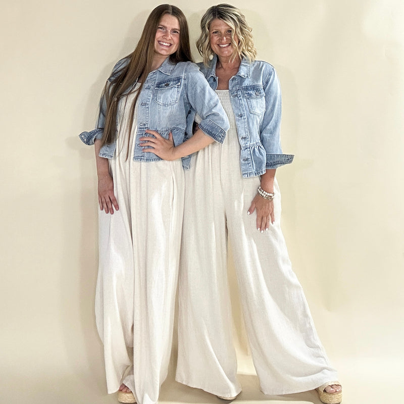 Peplum Denim Jacket