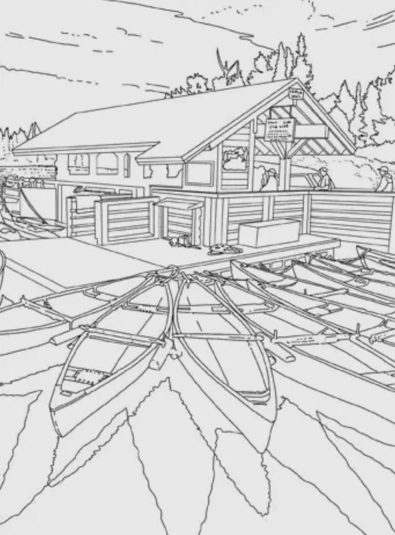 The National Parks Postcard Coloring Book