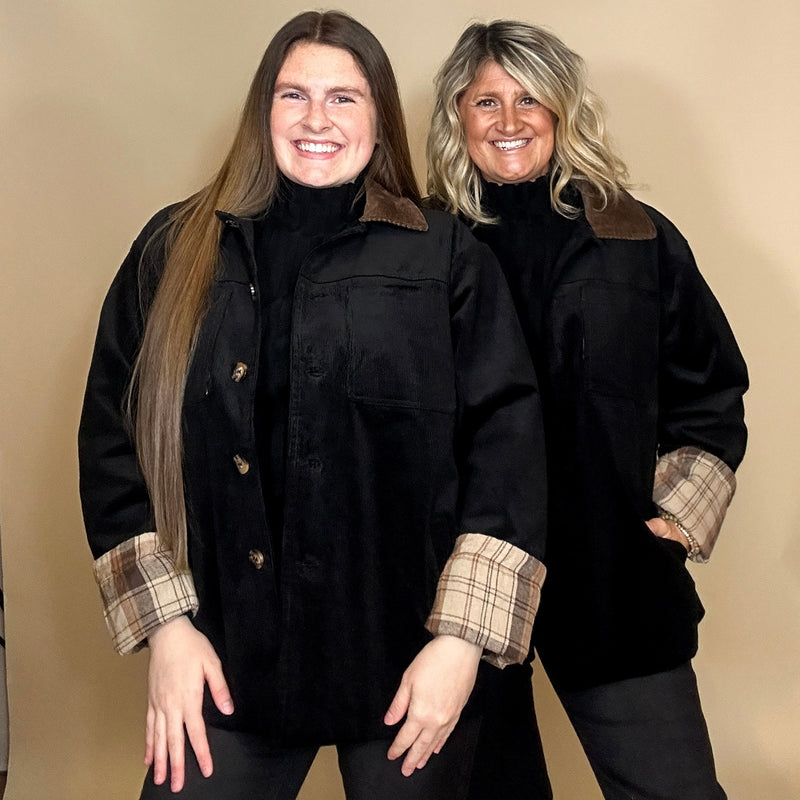 Corduroy Button Down Barn Coat