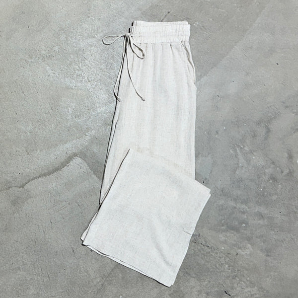 Linen Drawstring Pants