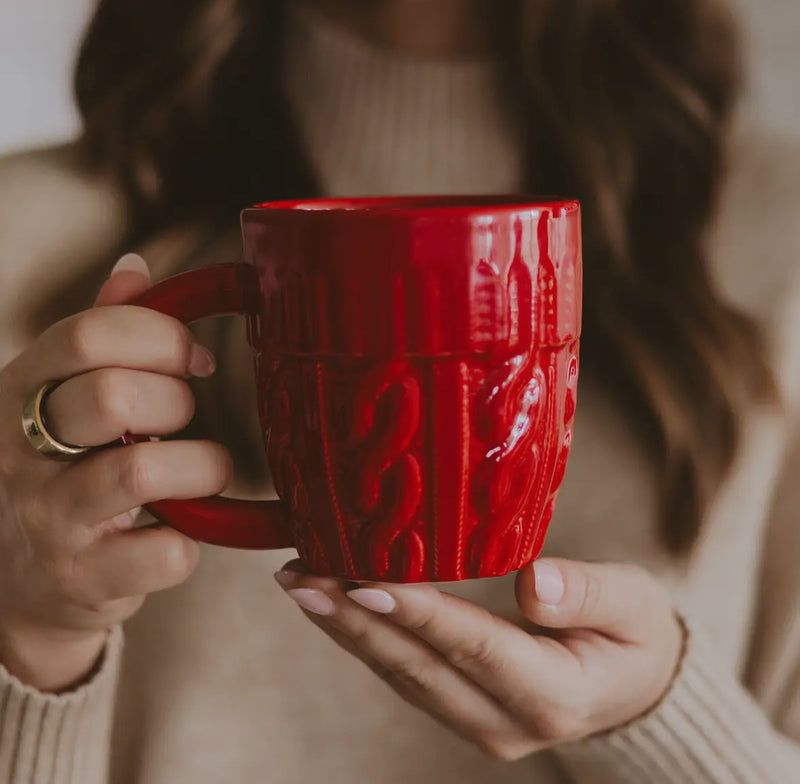 Red Sweater Mug