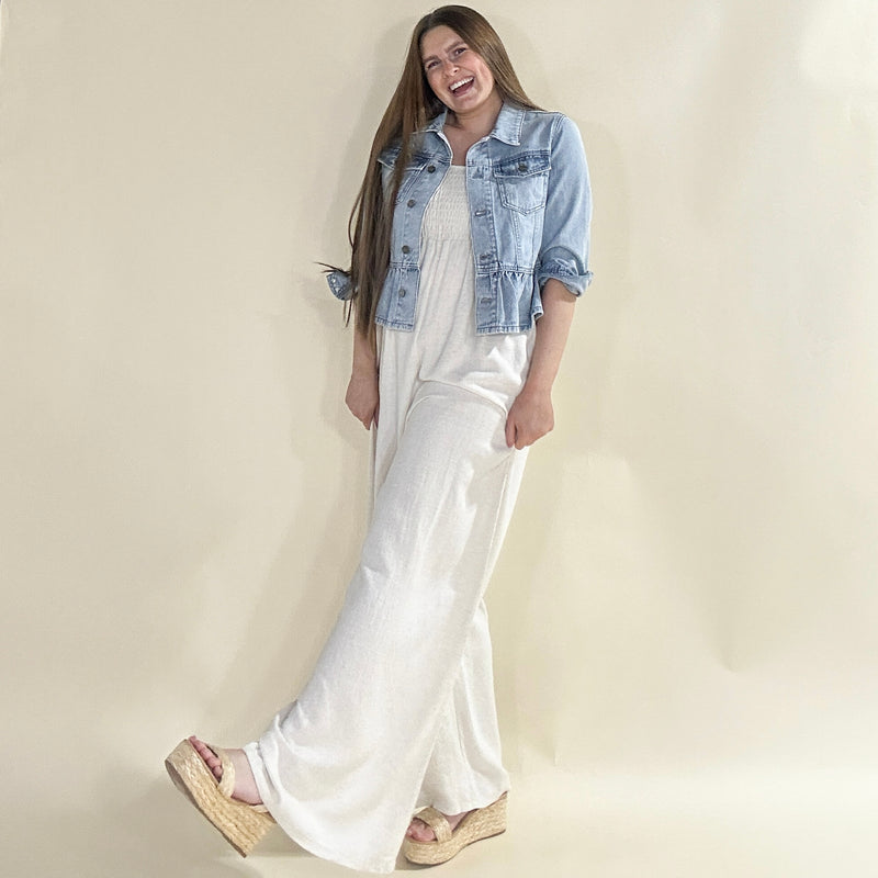 Peplum Denim Jacket