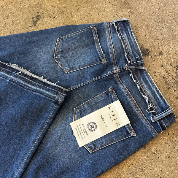 High Rise Released Hem Jeans