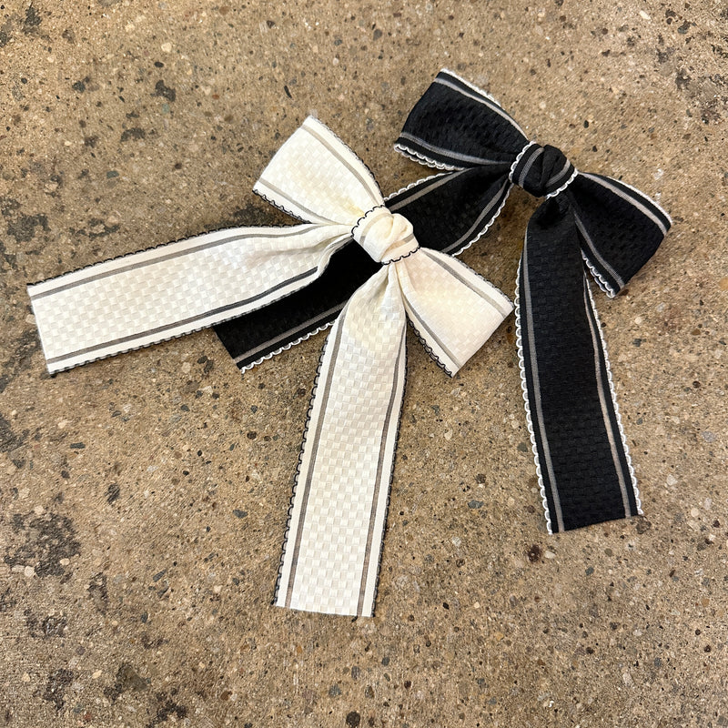 Scalloped Edge Hair Bows (Set of 2)