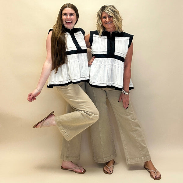 Front Seam High Rise Jeans