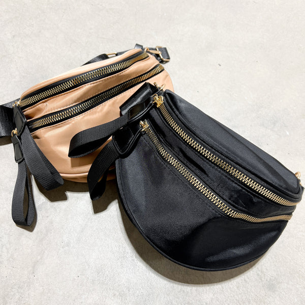 Double Zip Belt Bag