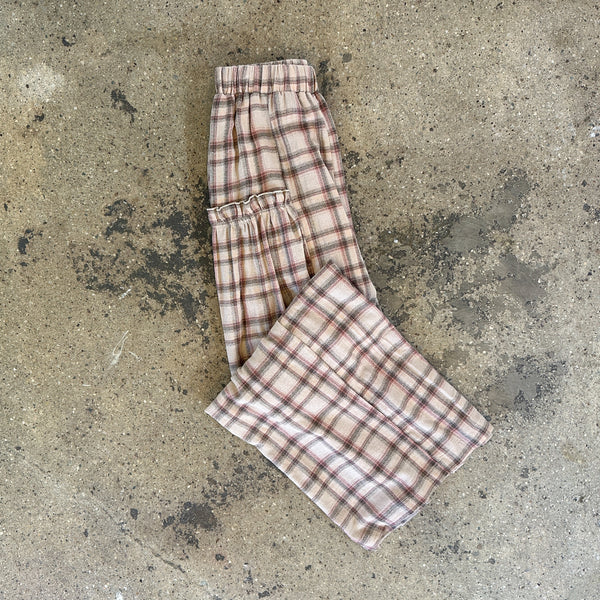 Plaid Flare Pants