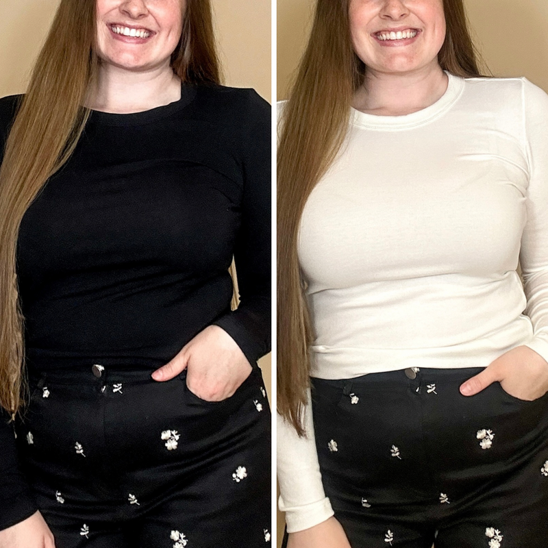 Round Neck Long Sleeve Top