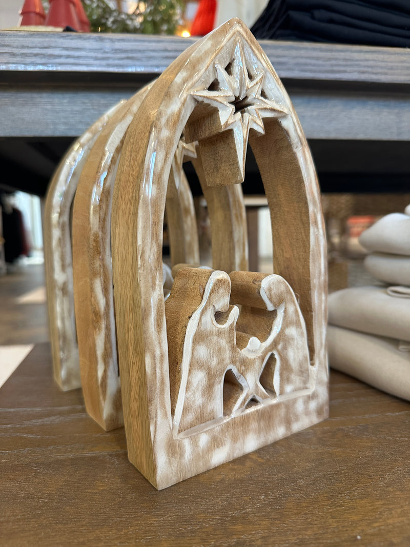 Clear Enamel Nativity