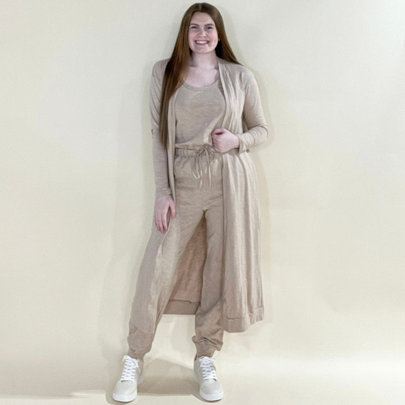 Jumpsuit and Cardigan Set