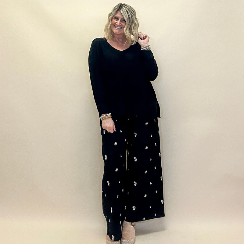 V-Neck Dolman Sleeve Sweater