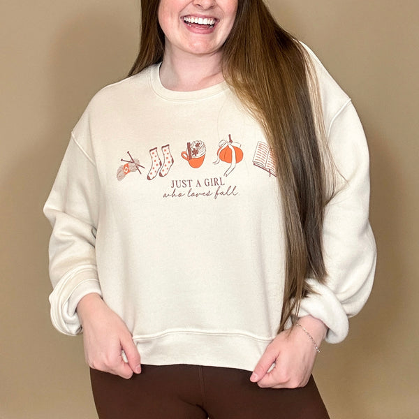 'Just A Girl Who Loves Fall' Crewneck