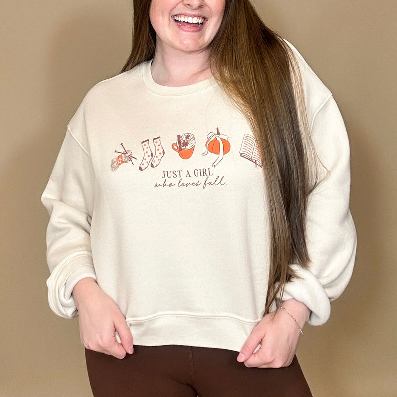 'Just A Girl Who Loves Fall' Crewneck