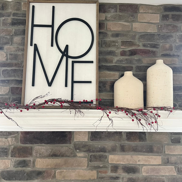 Red Berries & Wispy Branches Garland