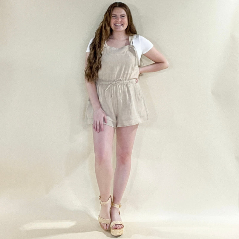 Gauze Overall Romper