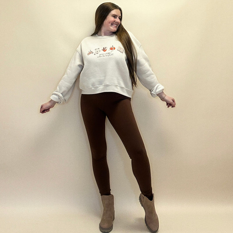 'Just A Girl Who Loves Fall' Crewneck