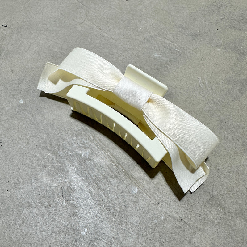Satin Bow Hair Claw Clips