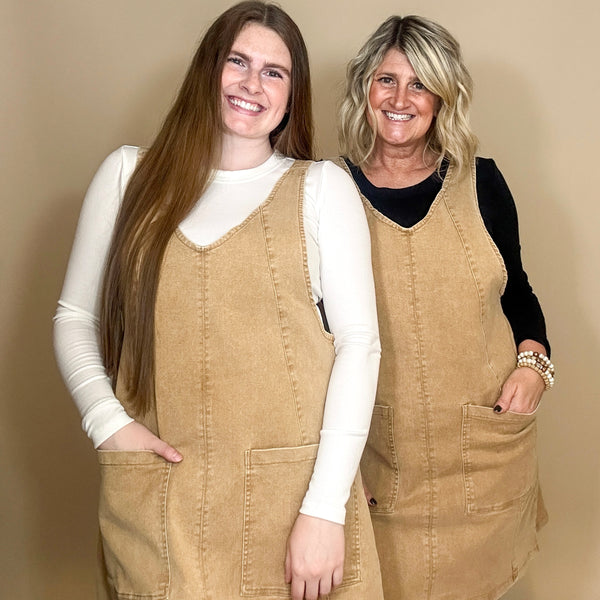 Overall Denim Dress