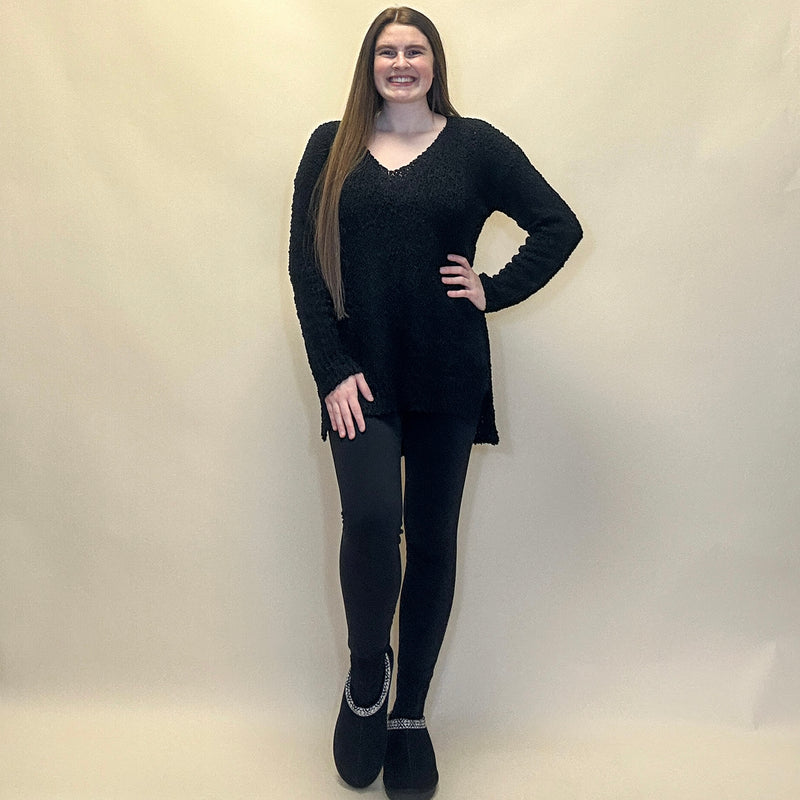 Popcorn Knit Sweater