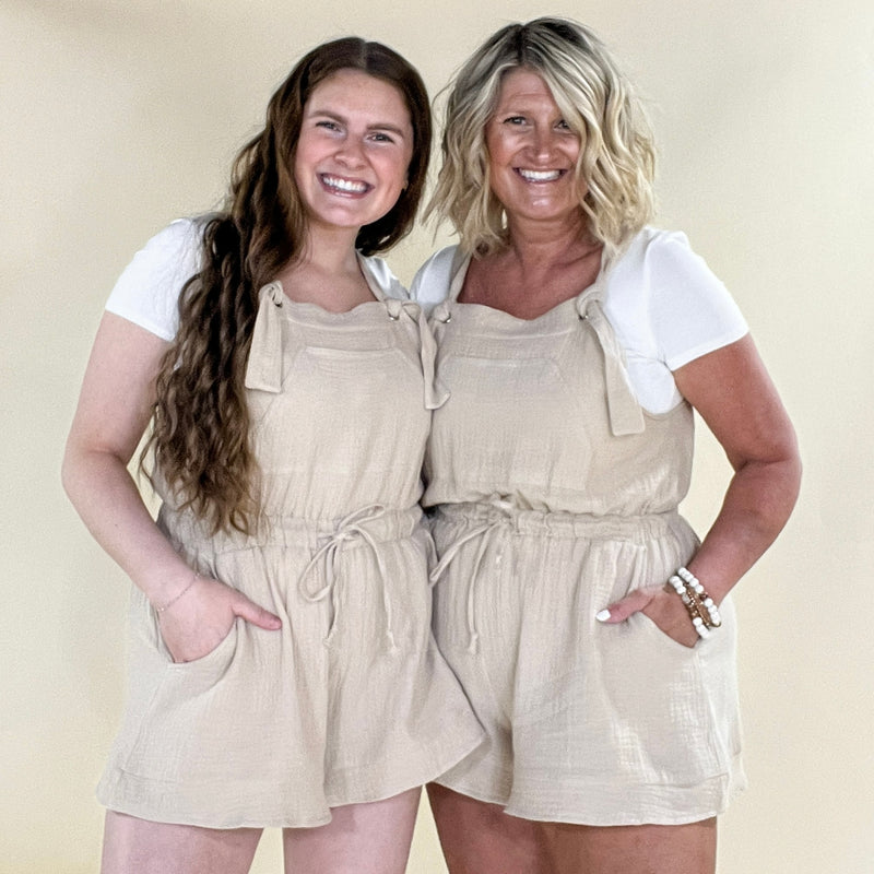 Gauze Overall Romper