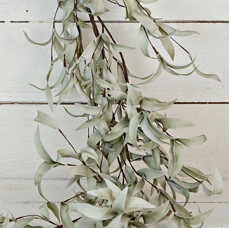 Flocked Herb Leaves Garland