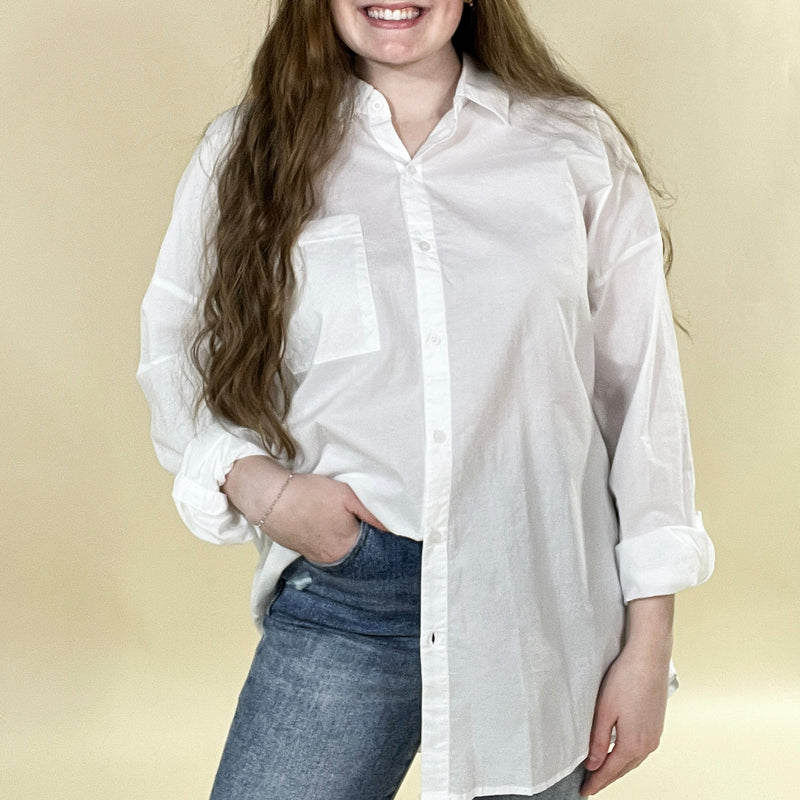 Collared Button-Down Shirt