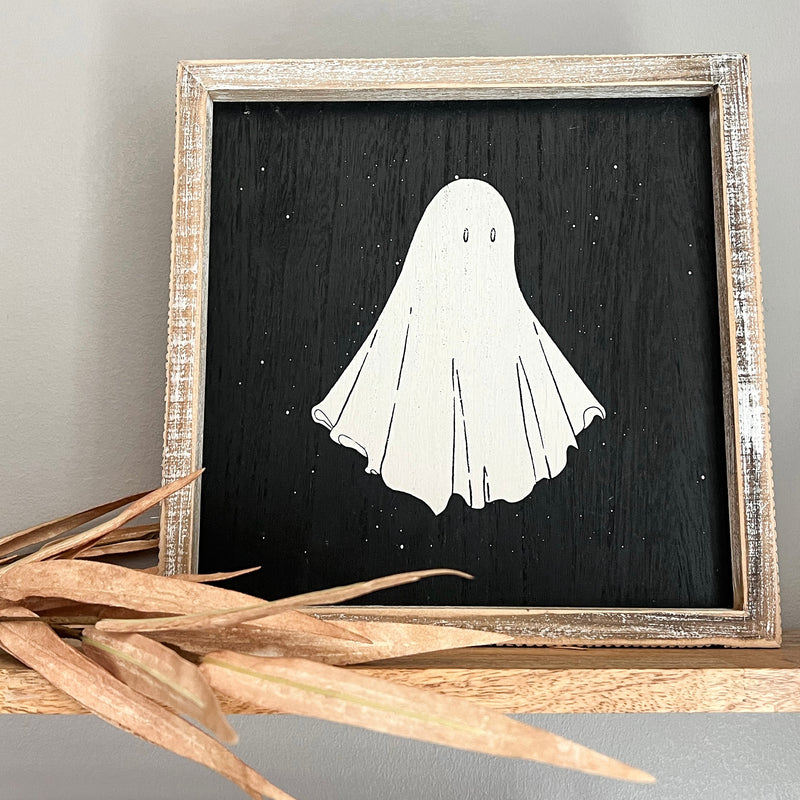 Reversible Halloween/Fall Wood Sign