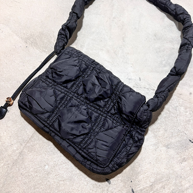 Quilted Puffer Foldover Crossbody