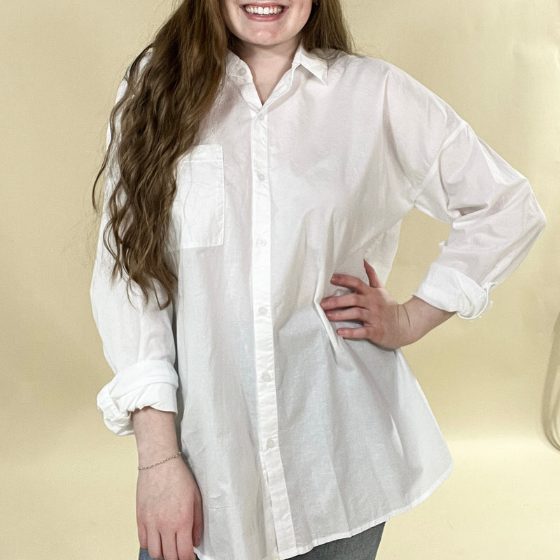 Collared Button-Down Shirt