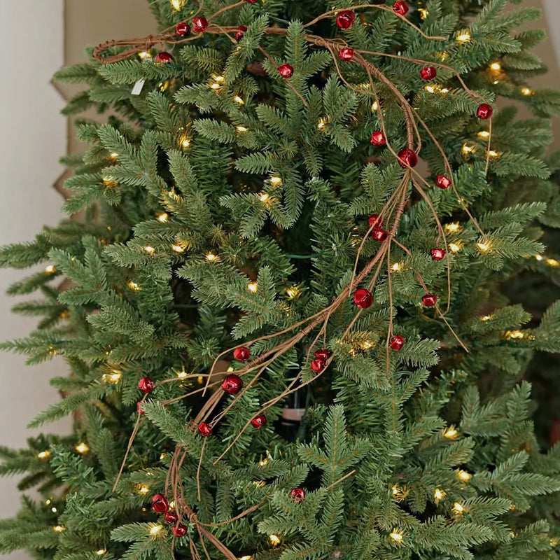 Red Metallic Bell Garland