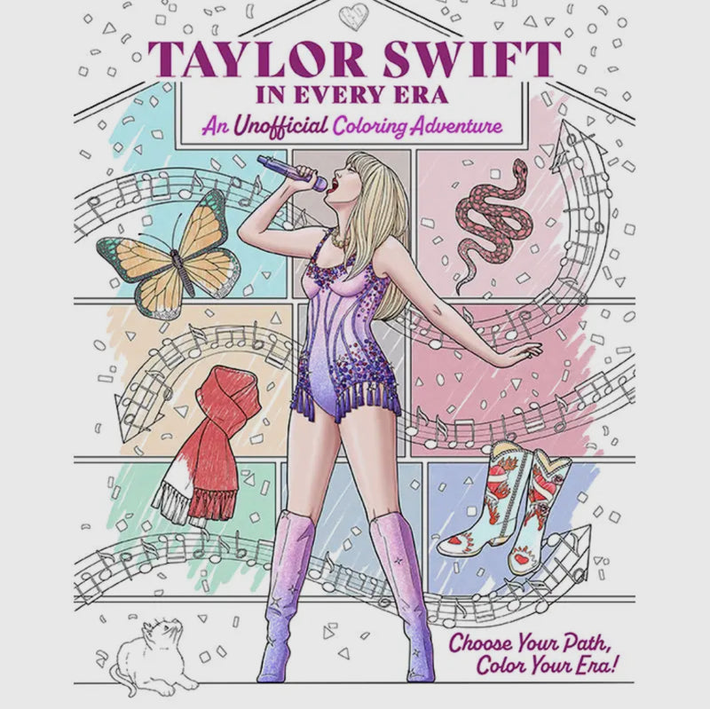 Taylor Swift in Every Era - Coloring Book