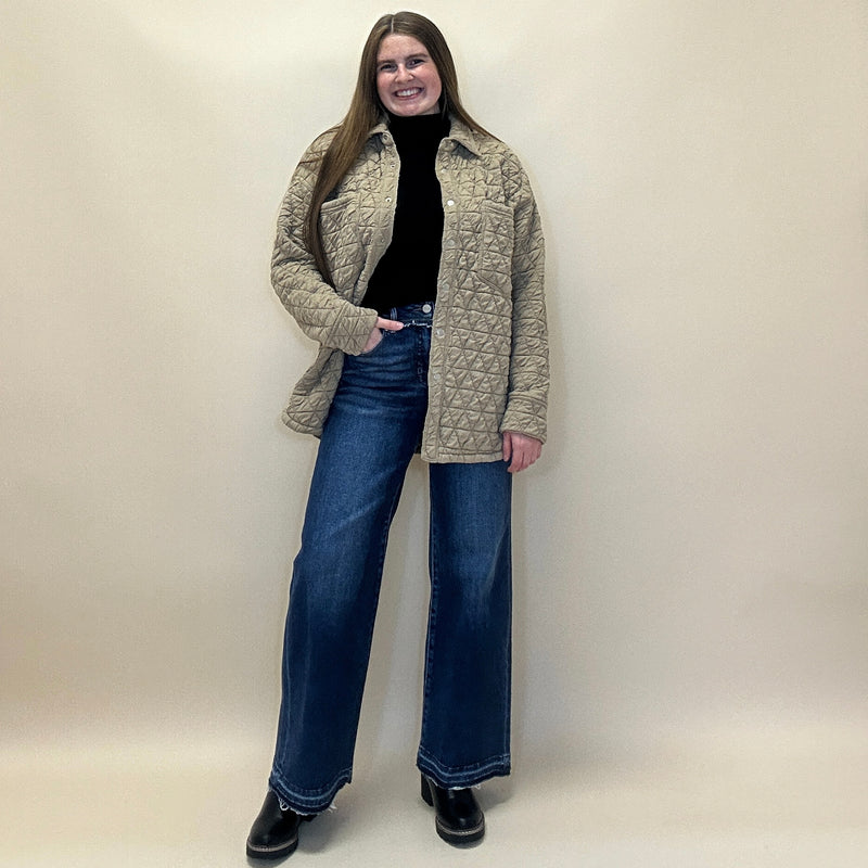 High Rise Released Hem Jeans
