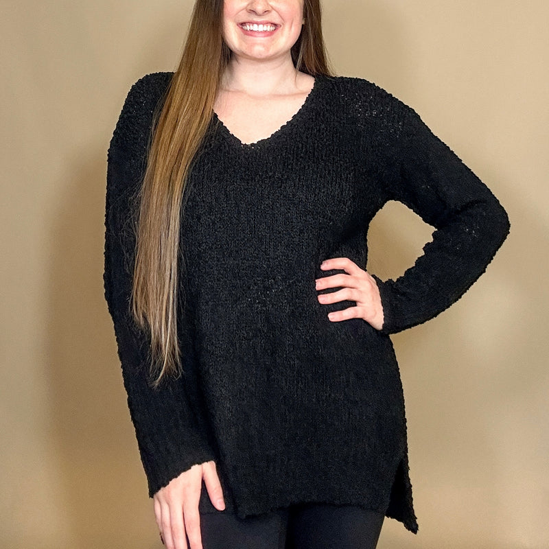 Popcorn Knit Sweater