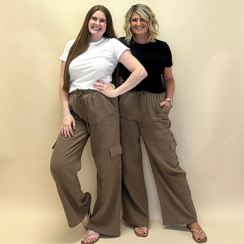 Gauze Cargo Pants