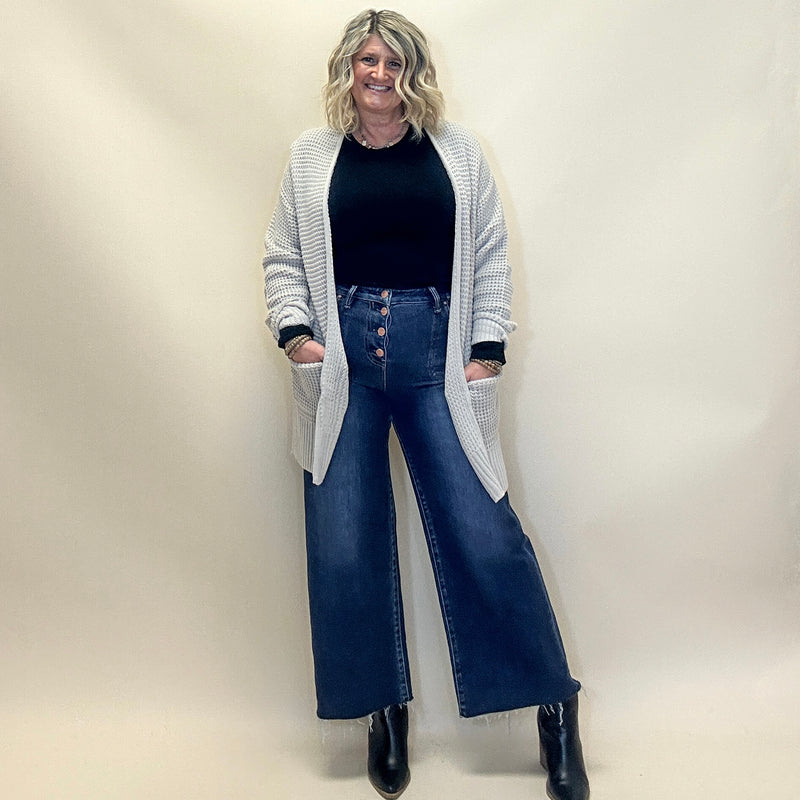 Waffle Knit Cardigan