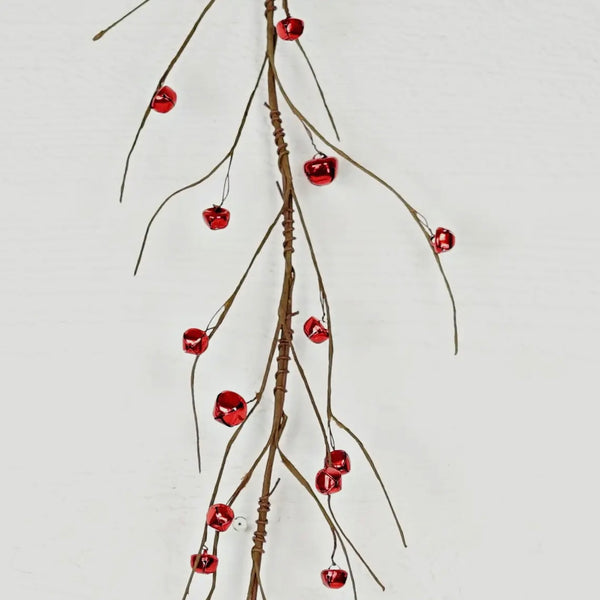 Red Metallic Bell Garland