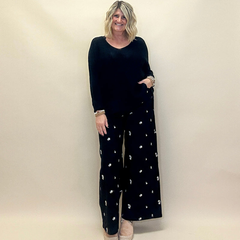V-Neck Dolman Sleeve Sweater