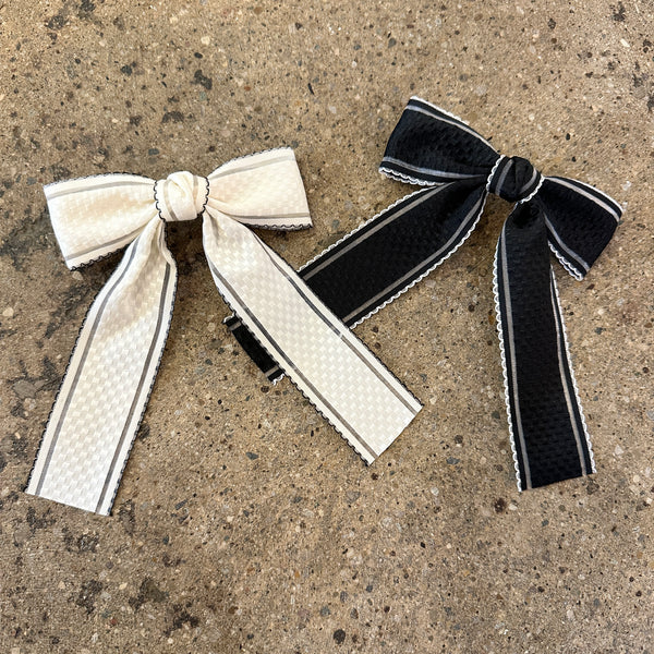 Scalloped Edge Hair Bows (Set of 2)