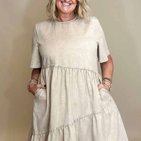 Mineral Washed Dress
