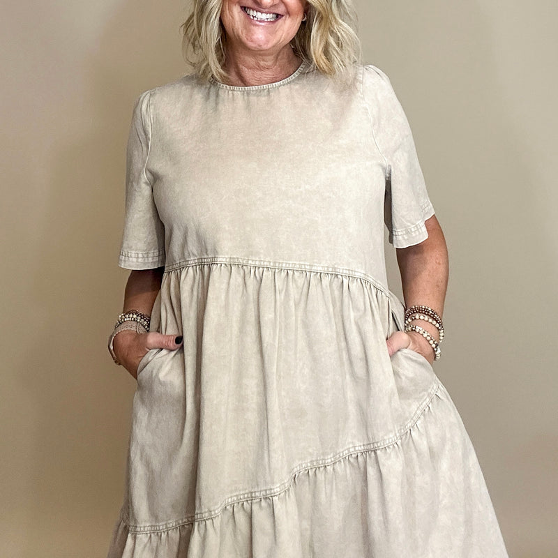 Mineral Washed Dress