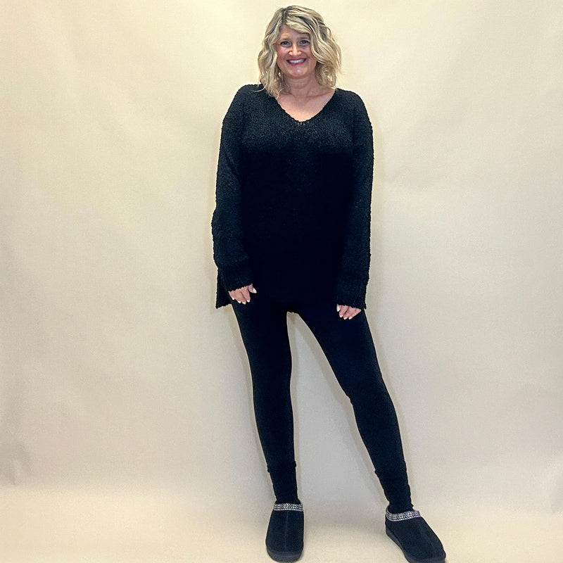 Popcorn Knit Sweater