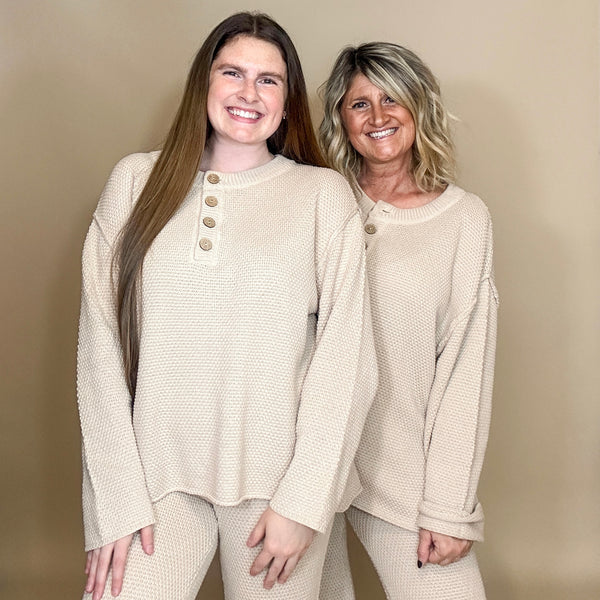 Textured Knit Set