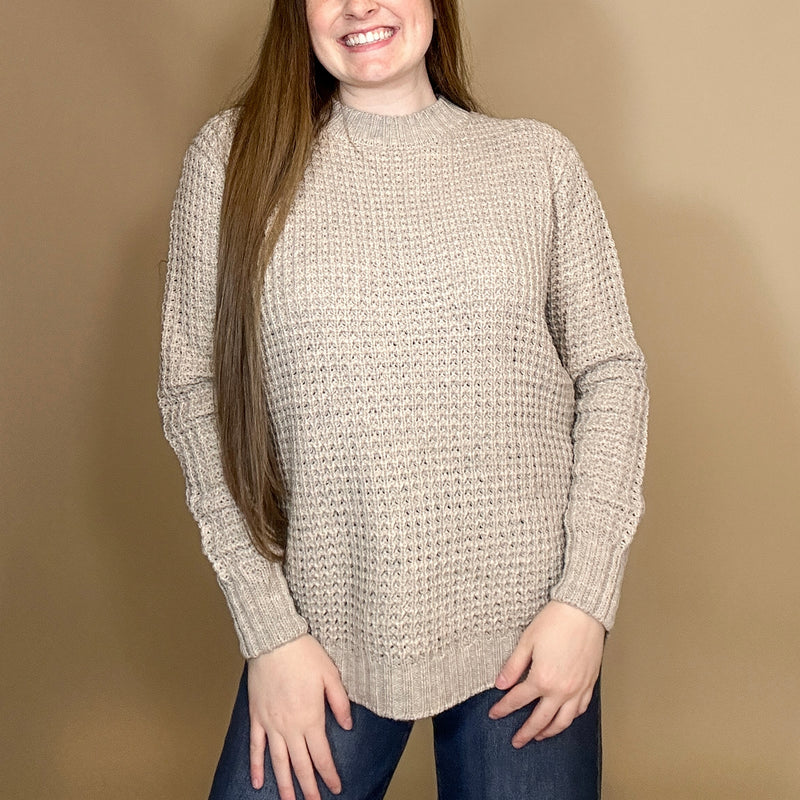 Waffle Knit Sweater