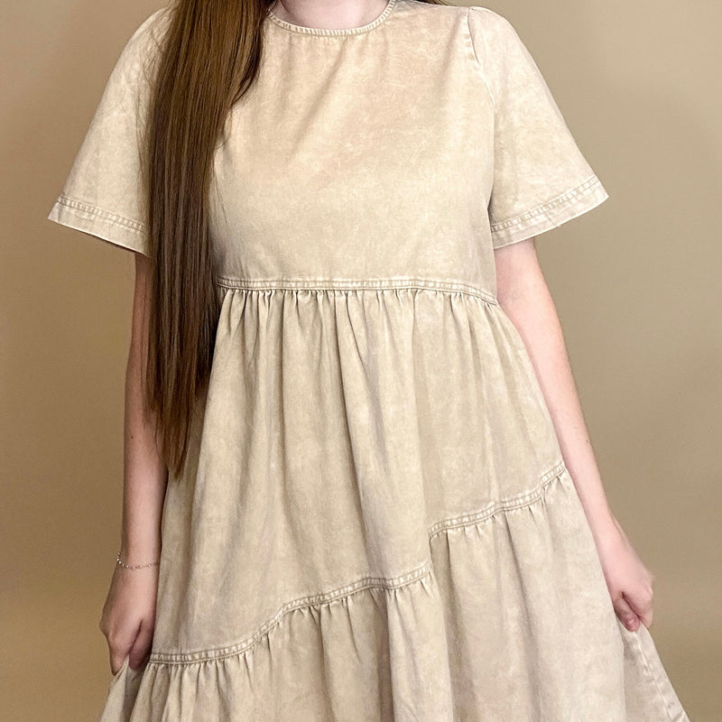 Mineral Washed Dress