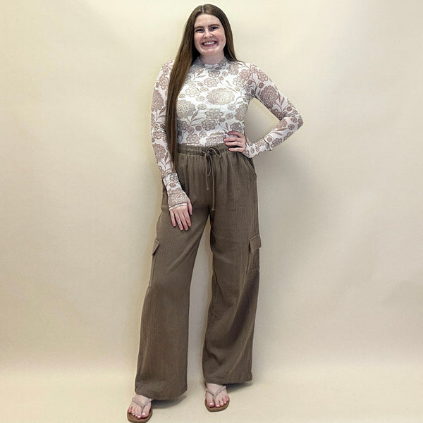 Gauze Cargo Pants
