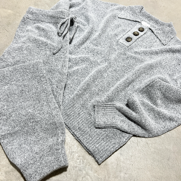 Grey Cozy Knit Set
