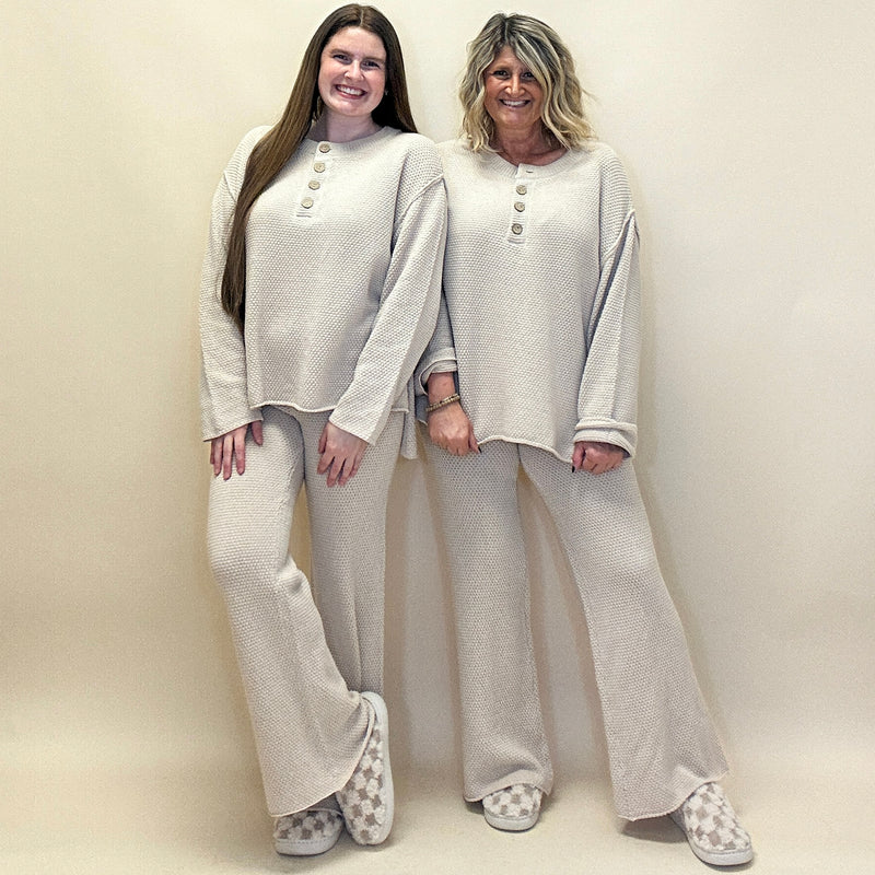 Textured Knit Set