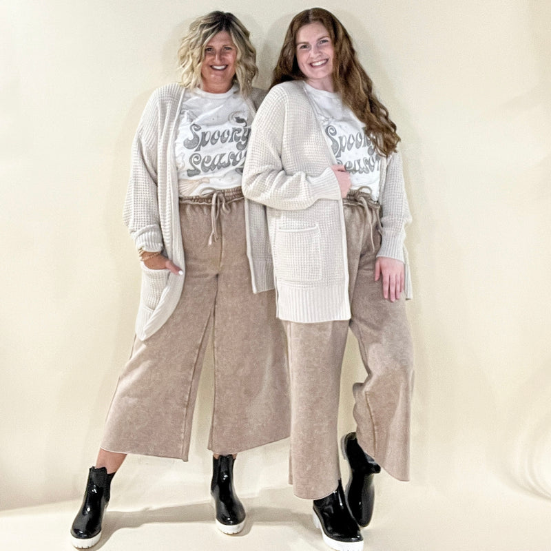 Waffle Knit Cardigan