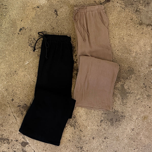 Gauze Cargo Pants